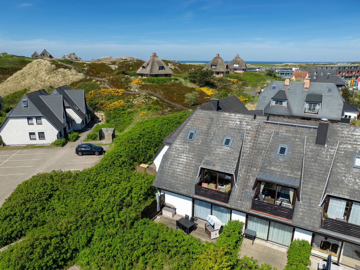 Blick Balkon Grünes Tal 5 Hörnum